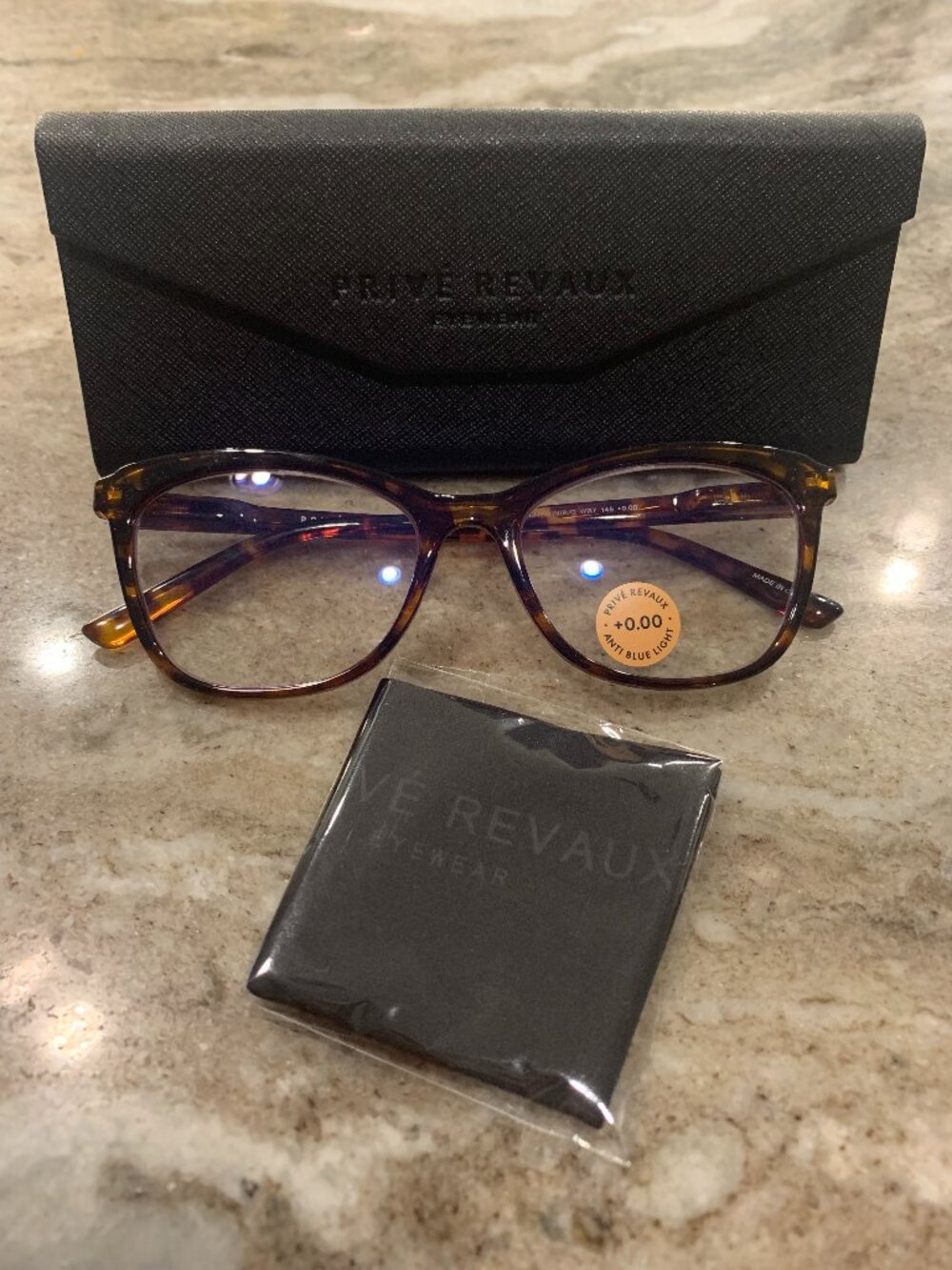 Prive Revaux Tuned In Blue Light Reading Glasses 0 Strength - Color: Havana